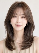 サーカス バイ ビュートリアム 青山(CIRCUS by BEAUTRIUM)&nbsp;40代・50代に似合う大人上品レイヤーカット｜艶髪ミディアム