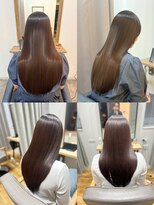 エメ 北花田(Aime)&nbsp;髪質改善トリートメント縮毛矯正前髪カット◎うる艶ストレート