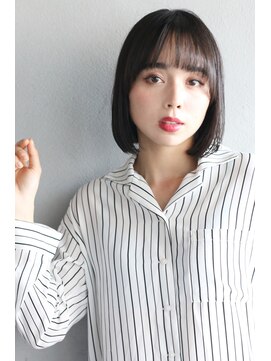 タグ(#tag) #シースルーバング×ボブ