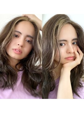 チョビー 銀座(chobii) [桜井]ハイライトグレージュカラーイルミナカラー