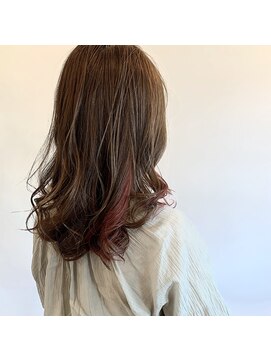 ヘアーサロンフラン(Fran) 柔らかミディ×インナーピンク♪