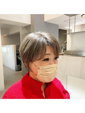 クロリ 淡路店(Chlori) ハンサムマッシュショート×グレージュ