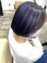 ディーカヘアーセンダイ(Di KA HAIR sendai)&nbsp;ミニボブ/インナーカラー/イヤリングカラー/内巻きボブ