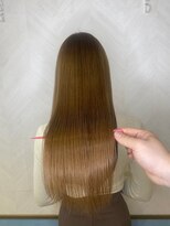 ロンドルーチェ 心斎橋(Lond luce)&nbsp;ダークアッシュ/ミディアムレイヤーカット［髪質改善/縮毛矯正］