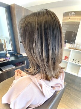 アールサロンプラスキャスパ 自由が丘(Rrsalon+CASPA) ミニボブ/切りっぱなしボブ/大人ボブ/肩上ボブ/髪質改善Tr