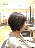 大人エレガントショート☆グレージュカラー♪