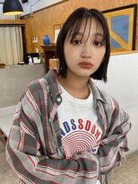 ベイルーム(BAYROOM by HONEY omotesando)&nbsp;切りっぱなしストレートボブ×フォギーベージュ