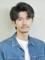 アンフィニー 銀座(ANFINI)&nbsp;ツーブロック爽やか黒髪メンズカットナチュラルアップバング