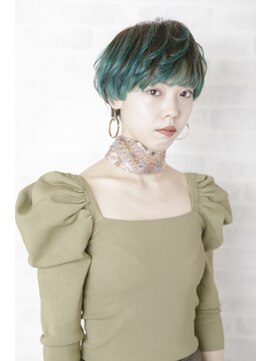 ルルディ バイ アフロディーテ銀座(luludi by APHRODITE) 黒髪/グレーベージュ/レイヤーロング/前髪パーマ/銀座