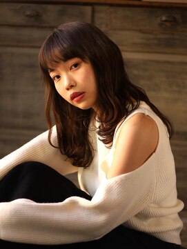 グラス(grass) カジュアルウェーブ　セミロング