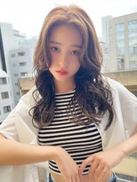 ロンドルーチェ 心斎橋(Lond luce)&nbsp;大人ガーリー×ミディアムレイヤーカット【心斎橋/髪質改善】