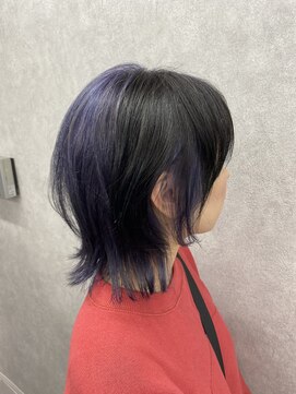 ヘアサロン ドットプラス 町田店(dot. plus) 【山本　直幸】デザインカラー×バイオレット&ブラック