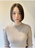 ◎前髪なし！美髪切りっぱなしボブ