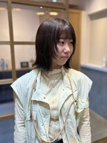 スムーク(smuk)&nbsp;【smuk/スムーク】外ハネボブ/フェイスレイヤー/グレージュ