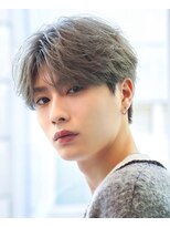 オーシャントーキョー 渋谷神南(OCEAN TOKYO) 韓国ヘアカルマパーマカルマバングセンターパート黒髪ウルフ