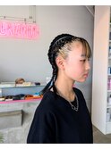 ダンスイベント用ヘアセット