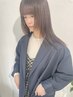 酸性ストーレート＋透明感カラー＋カット ￥18500