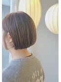 【白髪ぼかしデビュー】大人かわいい丸みボブ