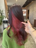 ヘアドレッシング インプローブ 前橋(hair dressing improve) ピンクインナーカラー