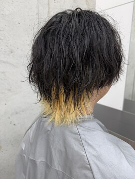 リップス 立川(LIPPS) 【LIPPS立川】メンズウルフ×インナーカラー