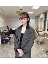 シンス(Since)&nbsp;耳掛け/タイト/外ハネ/ストレート/顔周り/ベージュ/アッシュ