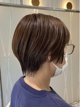 アース 常盤平店(HAIR & MAKE EARTH)の写真/【乾かすだけでキマる】自宅での再現性の高いシルエットが綺麗なショート、ボブはお任せ！