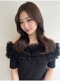 大人可愛い20代30代40代小顔ウルフレイヤーボブ韓国ロング