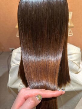 ムーン(moon) くびれヘア/アプリコットオレンジ/夏のヘアアレンジ/武蔵小杉