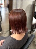 大人ボブレイヤーカットアッシュカラーダブルカラーおしゃれ女子