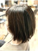 【猪俣望】ナチュラルウィービング×肩ハネミディアムボブ