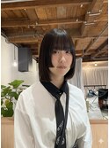 大人可愛いいレイヤーボブ/2wayバング/アッシュベージュ