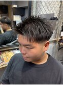アップバングショート