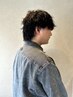 【直毛・トップが潰れる方】メンズカット+パーマ ¥10500