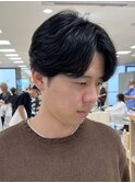 ニュアンスパーマメンズパーマメンズ毛流れパーマフェザーパーマ