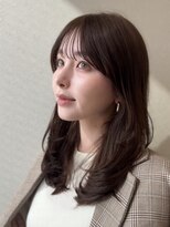 アイドットプラス オオサカ 心斎橋 難波(i.+OSAKA)&nbsp;小顔顔まわりレイヤー×ナチュラルブラウン艶カラー