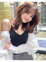シティ オモテサンドウ(CITY omotesando) 伸ばしかけミディアム×ハニーベージュ【平山晶也】