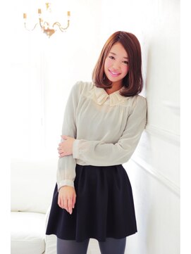 フェリシータ 緑地公園店(felicita) ワンカール＠ヌーディカラーが大人かわいい甘辛フェミニンボブ