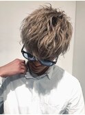 【LIPPSRayGINZA 】#ブリーチカラー#束感#マッシュ#刈り上げ