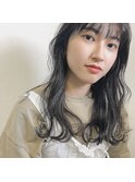 ニュアンスウェーブのロングヘア
