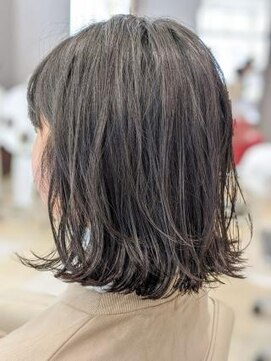 グランシュ 青葉台店(GranCieux) 外ハネ×アッシュベージュ