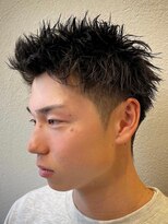 ビンゴ(BINGO)&nbsp;ba248ダークグレージュ束感バーバースタイル2wayバングモテ髪