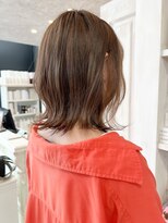 キャアリー(Caary)&nbsp;福山市美容室Caary人気 ブリーチカラー透け感メルティーブラウン