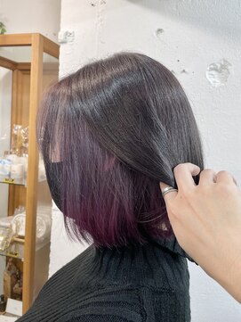 リッカ(RICCA) 【インナーカラー】アメジスト×ローズピンク♪/恵比寿