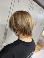 シカ 神戸三宮元町店(Cica)&nbsp;ウルフ　ショート　ハンサムショート　ブリーチ　三宮