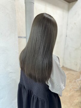 アリー 原宿 表参道(ALLY) [ALLY松村]ブリーチなしオリーブグレージュ20代/30代