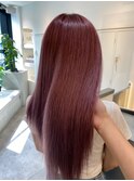 髪質改善＊くびレイヤーピンクベージュ＊美髪【Zina船橋】