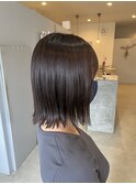 切りっぱなしボブ☆グレーカラー