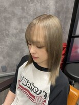 ナナシ(nanac)&nbsp;【AZUKI】透け感〇くすみミルクティー