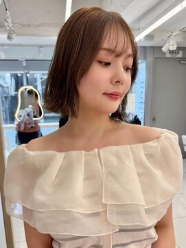 アッシュ 中野店(Ash) イメチェン/似合わせカット/フルバング/レッドブラウン/中野