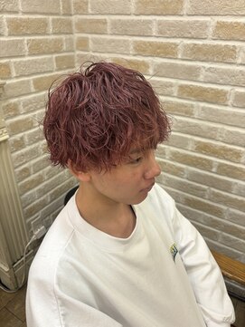 ステアー(stair) 波巻きツイスパマッシュ☆ピンクアッシュ